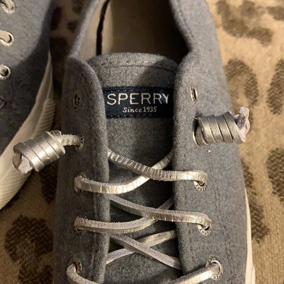 Sperry Grey Flannel Sneaks, 7 - Picture 6 of 9